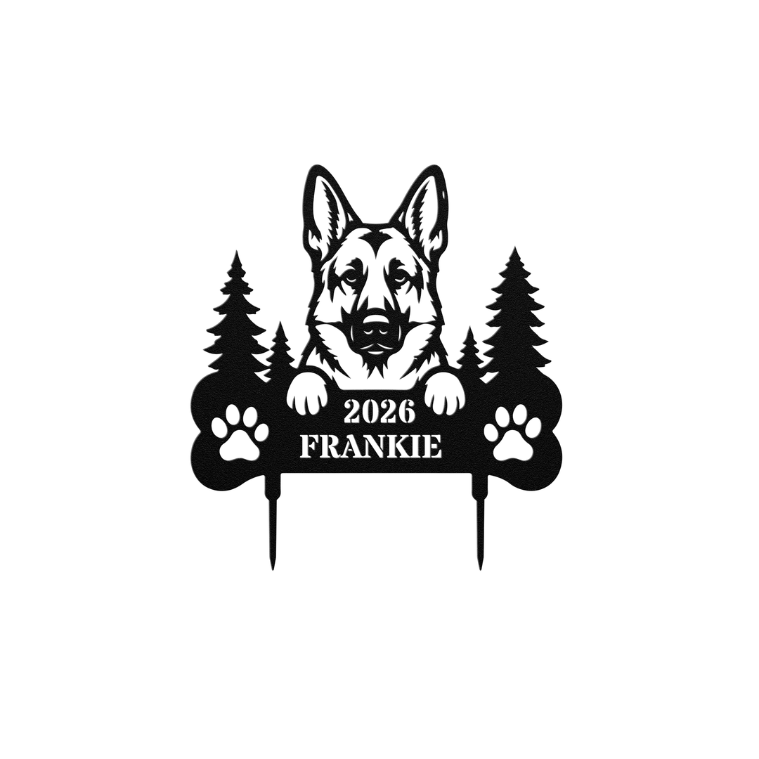 Memorial Garden Stake /Personalized German Sheppard