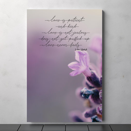 Floral Canvas Art - Inspirational Home Decor Gift