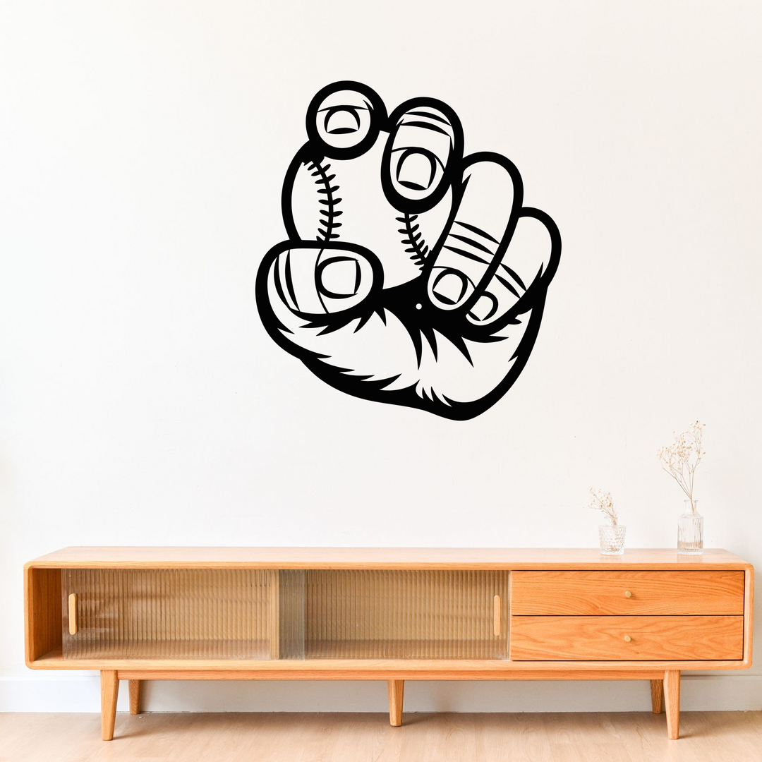 Baseball Wall Art - Metal Sign Decor for Sports Enthusiasts