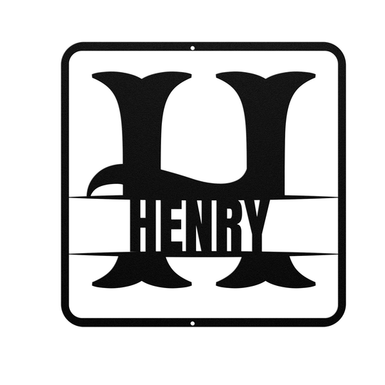 split monogram H PERSONALIZED