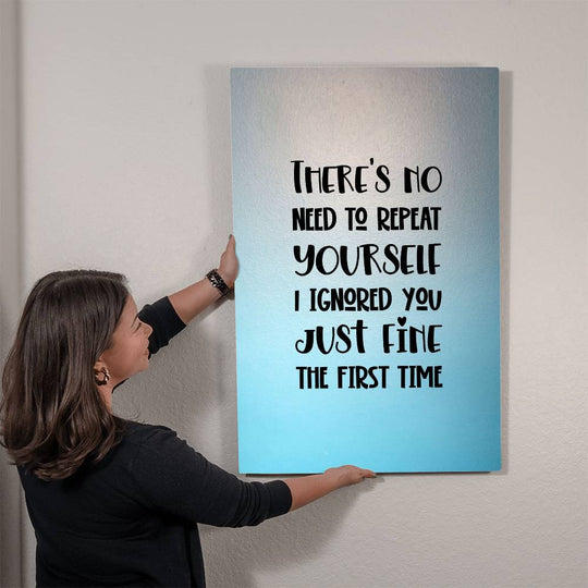 High Gloss Metal Art Print - Custom Aluminum Decor Humorous