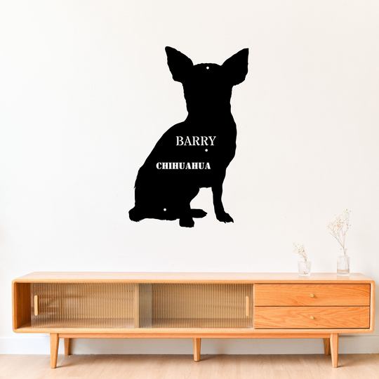 Chihuahua Metal Sign - Personalized Dog Wall Art
