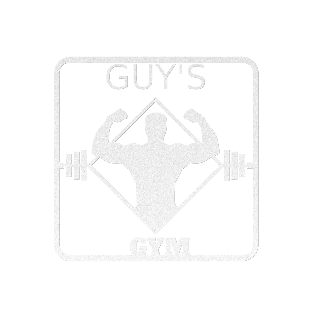 Die-Cut Metal Signs Gym sign