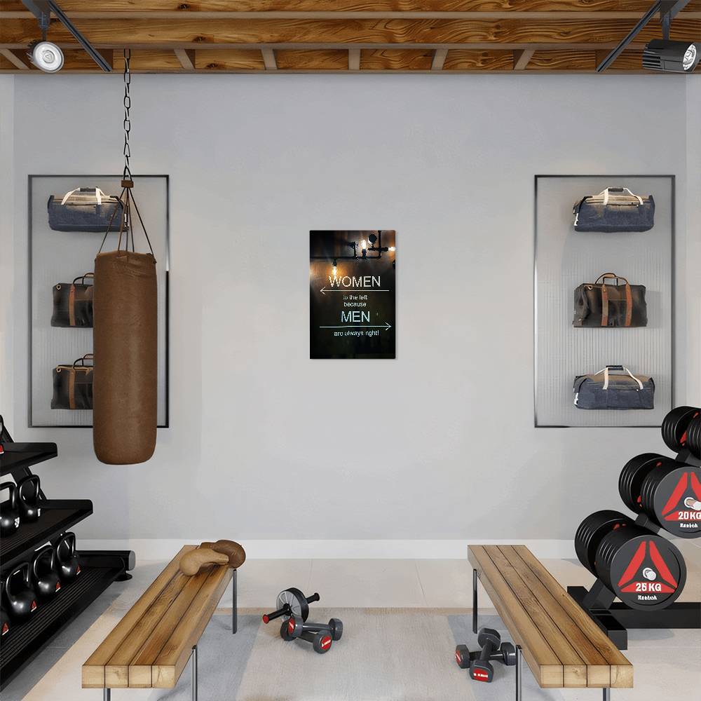 Bathroom Humor Metal Art - Funny Restroom Decor