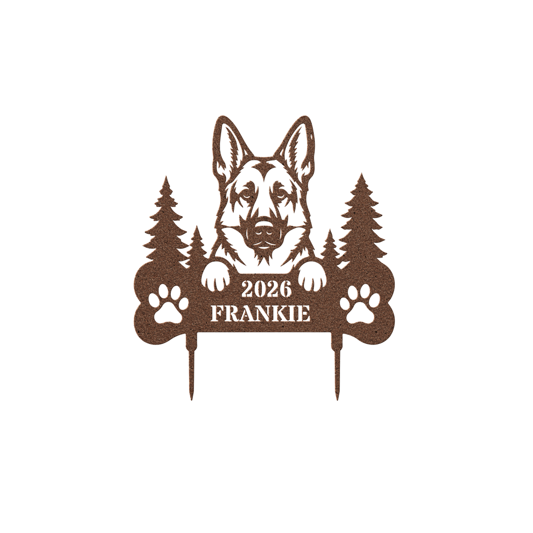 Memorial Garden Stake /Personalized German Sheppard