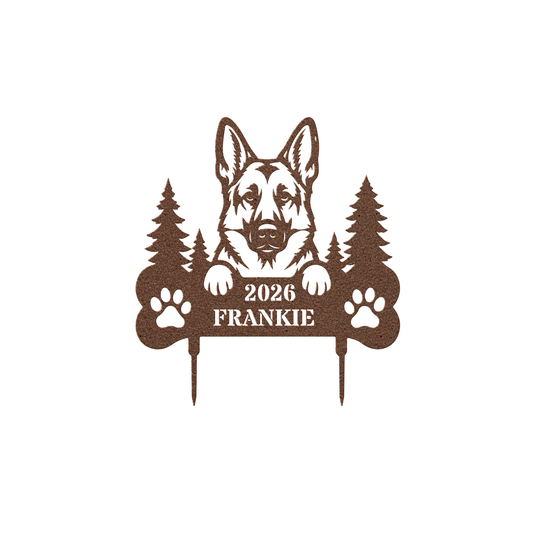 Memorial Garden Stake /Personalized German Sheppard