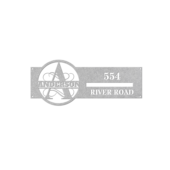 A Personalized Metal Address Sign for Home - Custom Decor