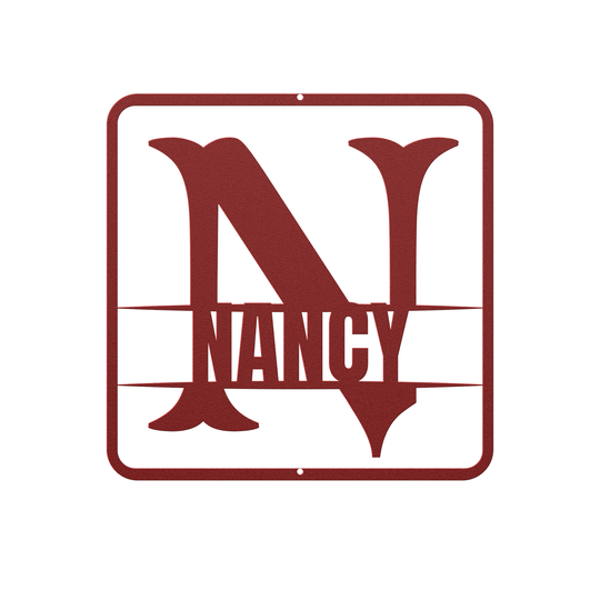 split monogram N PERSONALIZED