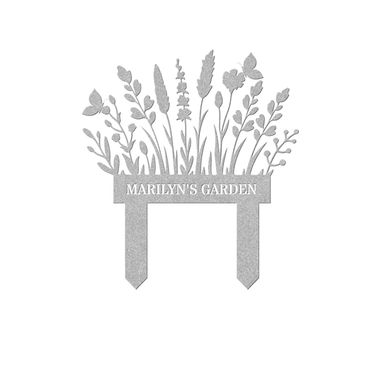 Personalized Metal Garden Stake - Custom Outdoor Decor