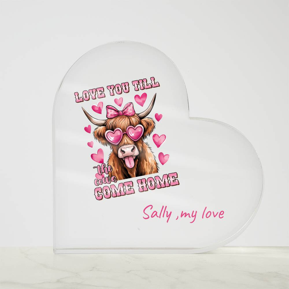 Valentine,anniversarry,special ocassionAcrylic Heart Plaque