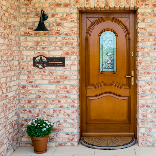 A Personalized Metal Address Sign for Home - Custom Decor