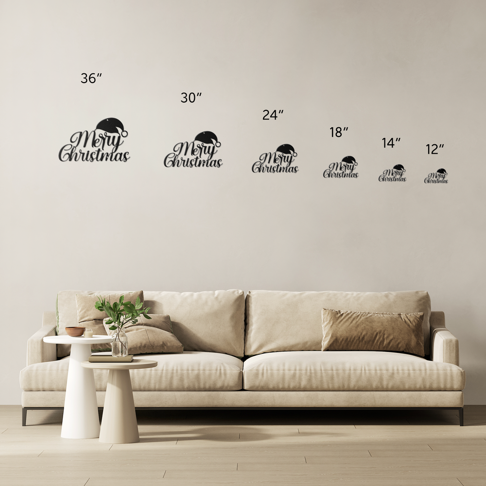 Die-Cut Metal Sign Christmas Decor - Indoor Outdoor