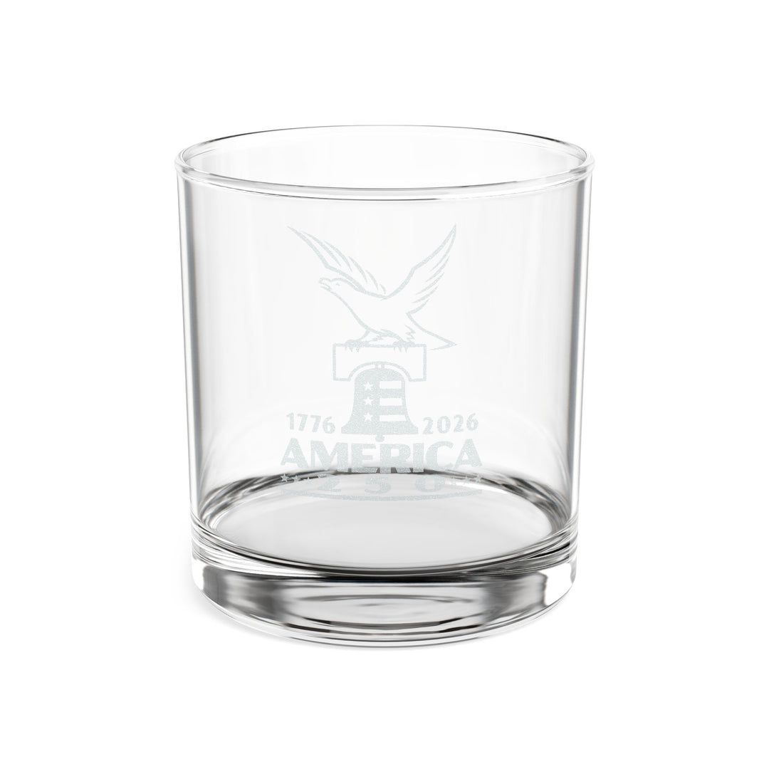 America's 250 Engraved Whiskey Glass — 10.5 oz Commemorative
