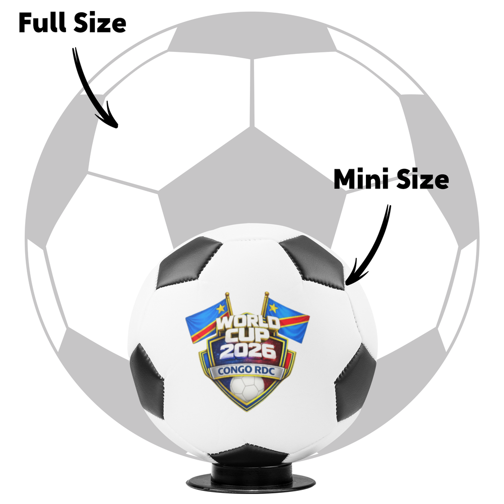 World Cup 2026 Mini Soccer Ball Keepsake - Congo RDC - Tailored Wall Expressions
