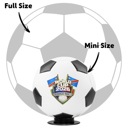 World Cup 2026 Mini Soccer Ball Keepsake - Congo RDC - Tailored Wall Expressions