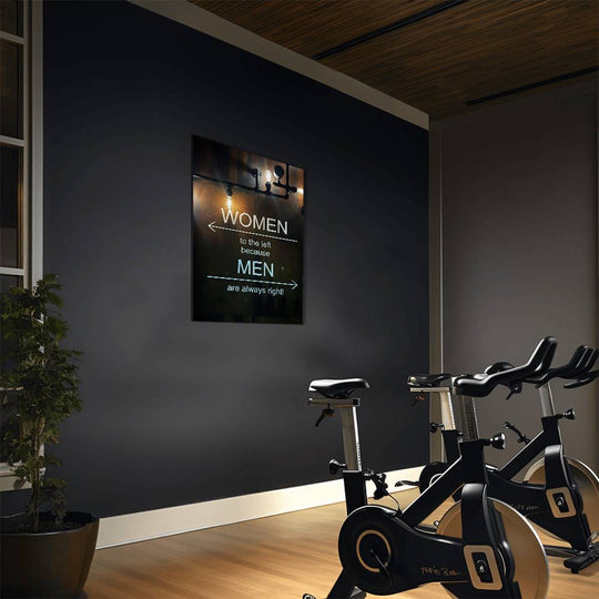 Bathroom Humor Metal Art - Funny Restroom Decor