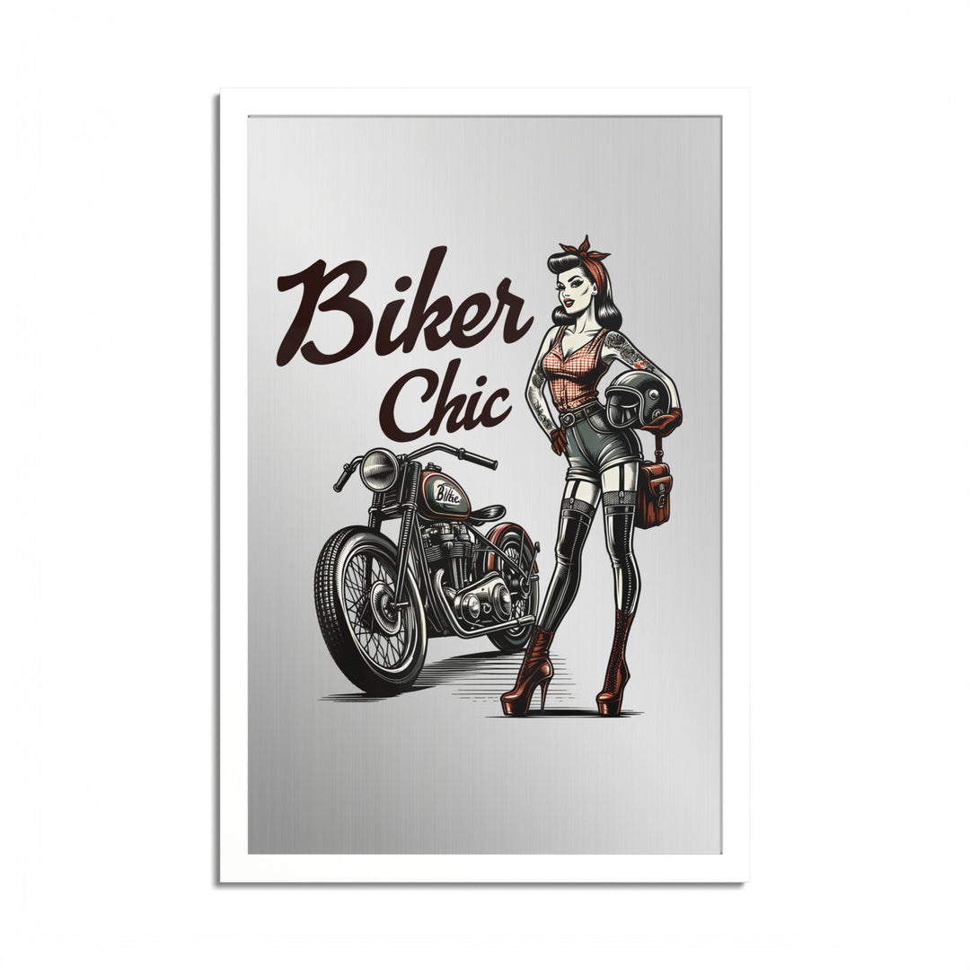 Biker Chic Vintage Motorcycle Art Print