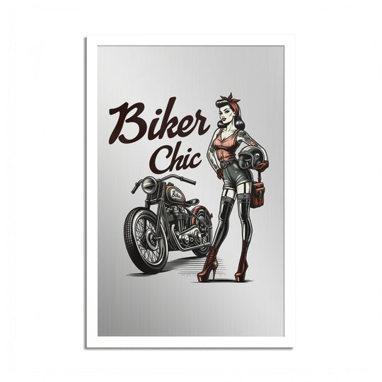 Biker Chic Vintage Motorcycle Art Print