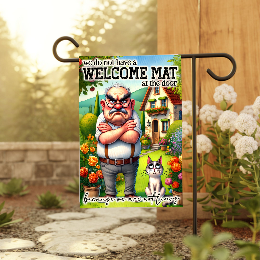 Funny Garden Flag - Quirky Outdoor Decor for Laughs
