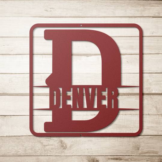 split monogram D personalized