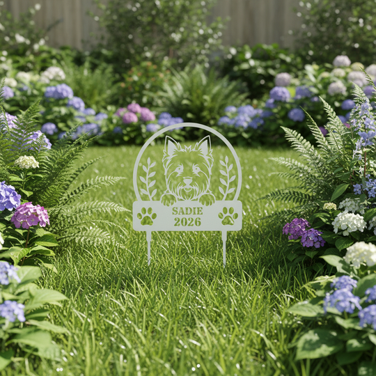 Memorial Garden Sign or   Dog Memorial Stake/Yorkie