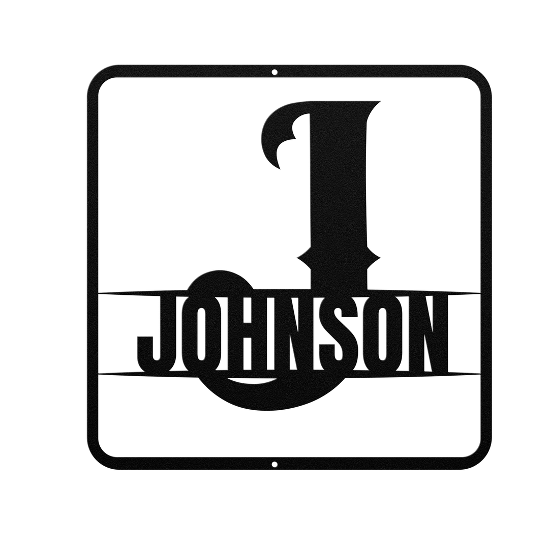 split monogram J PERSONALIZED