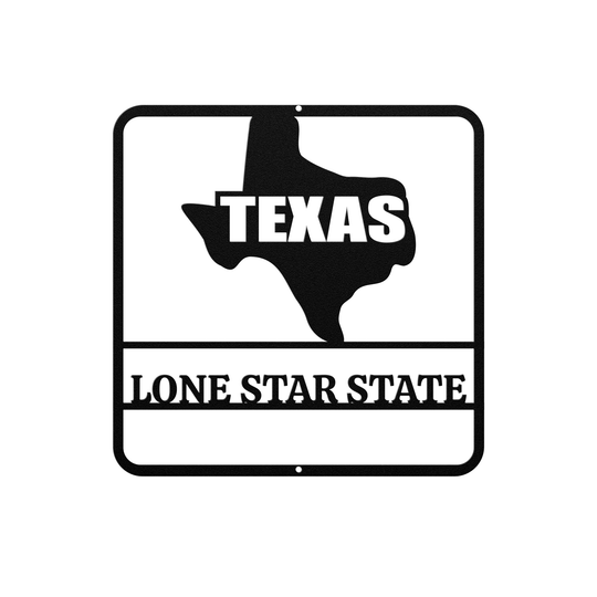 Metal Texas Wall Art - Outdoor Rustic Decor