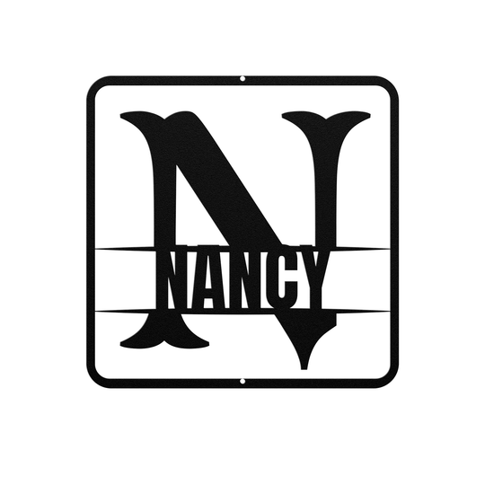 split monogram N PERSONALIZED