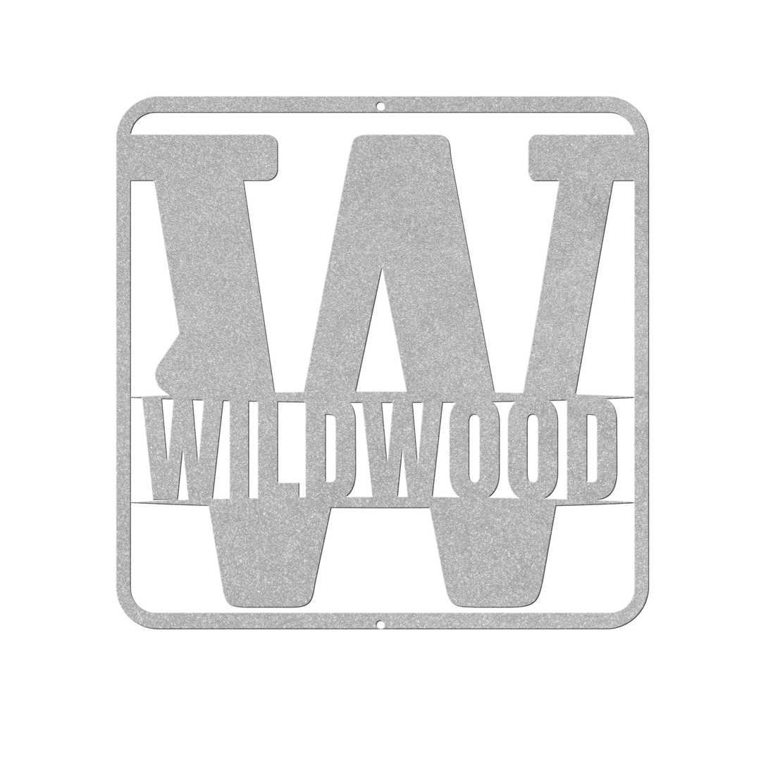 split monogram W PERSONALIZED - Tailored Wall Expressions