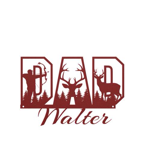 Custom Metal Wall Art for Dad - Personalized Gift
