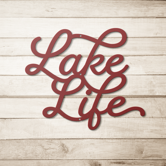 Lake Life Metal Sign - Custom Outdoor Wall Art