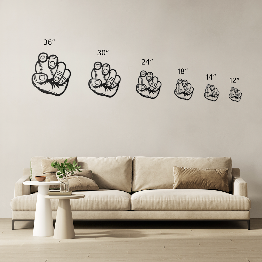 Baseball Wall Art - Metal Sign Decor for Sports Enthusiasts