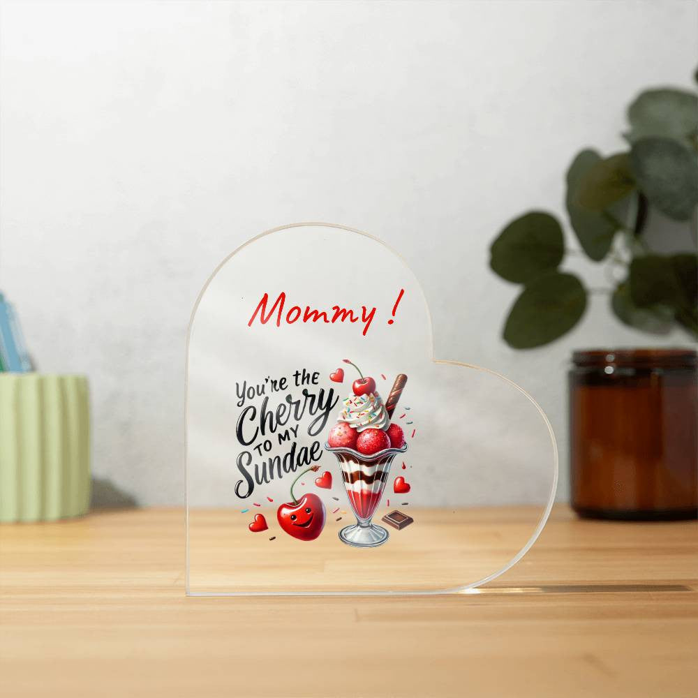 Funny personalized valentine Acrylic Heart Plaque