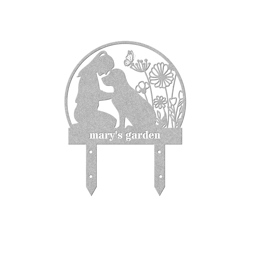 Personalized Metal Garden Sign - Custom Steel Decor