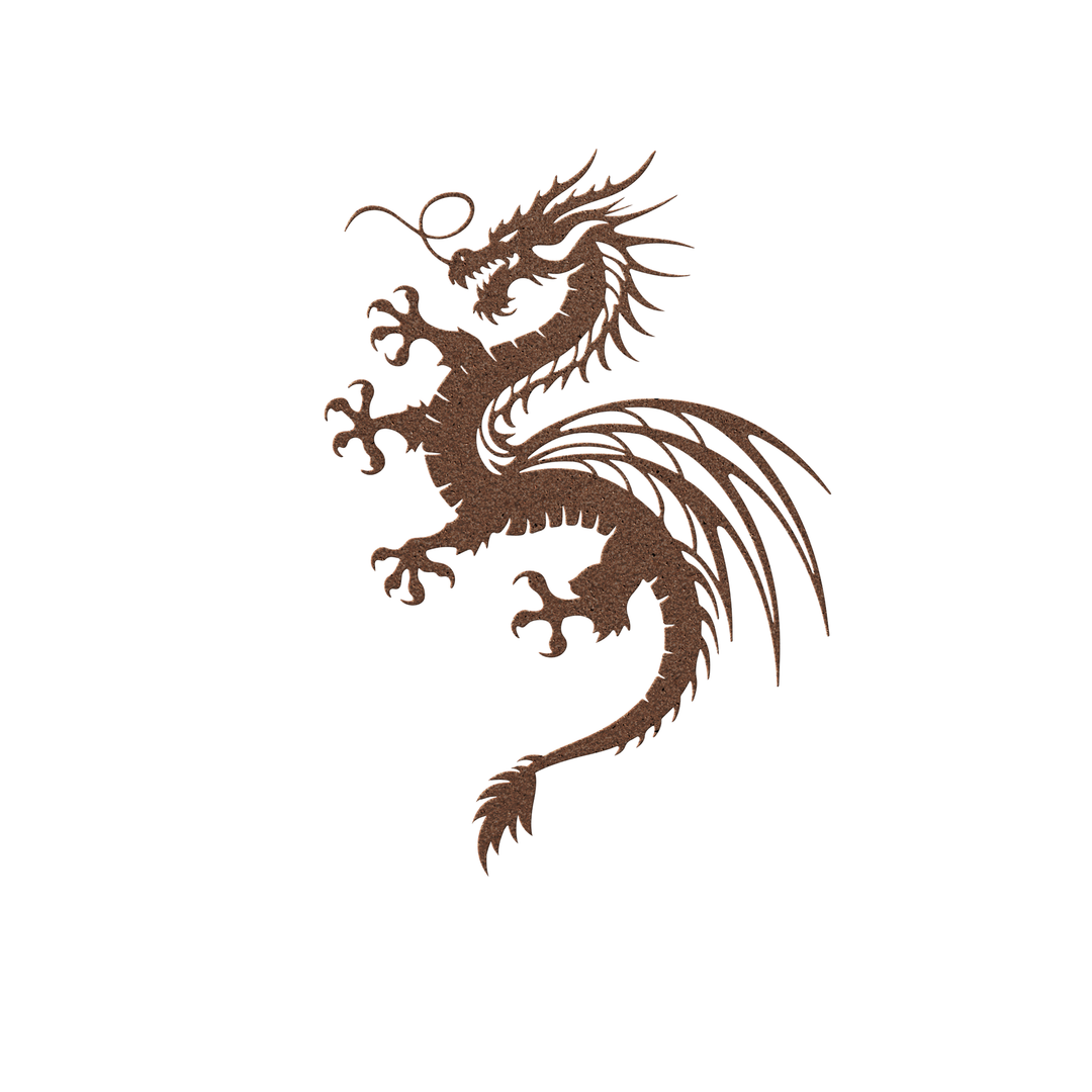 Elegant Metal Dragon Wall Art Decor