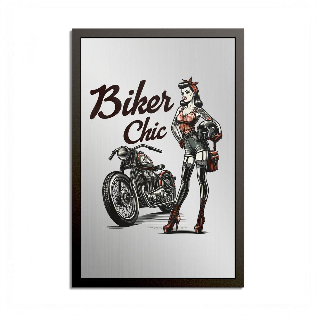 Biker Chic Vintage Motorcycle Art Print
