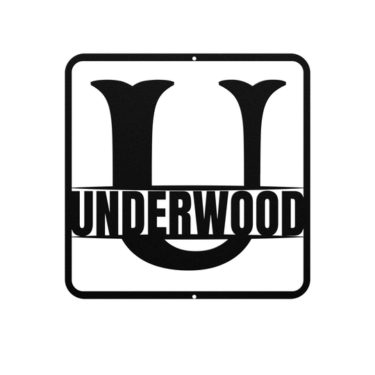 split monogram U PERSONALIZED