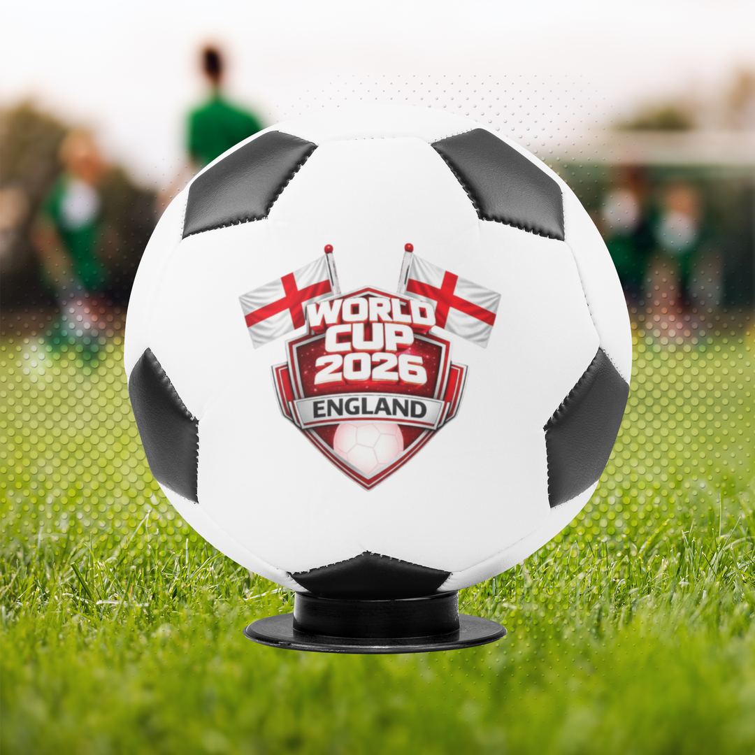 England World Cup 2026 Mini Soccer Ball with Stand