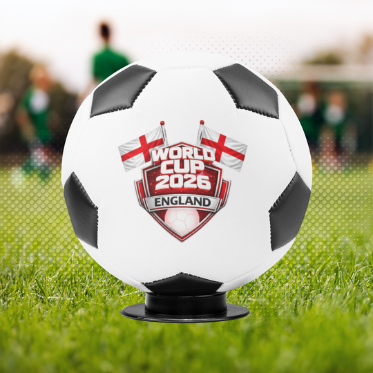 England World Cup 2026 Mini Soccer Ball with Stand
