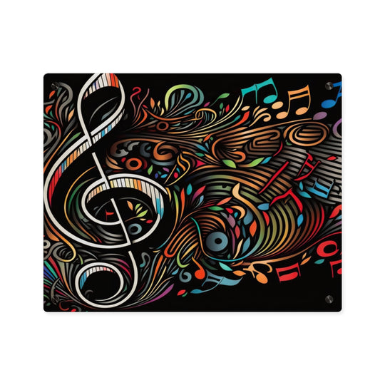 Colorful Music Art Panel – Vibrant Acrylic Wall Decor