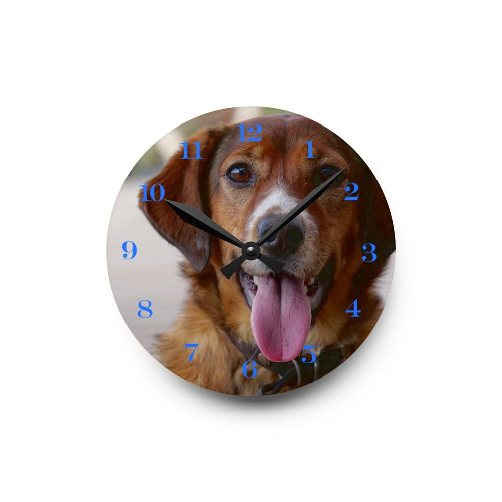 Acrylic Wall Clock custom, Personalized blue clock face - Tailored Wall ExpressionsHome Decorapod - 3658196