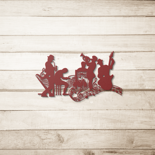 Metal Music Band Wall Art - Jazz Musician Decor