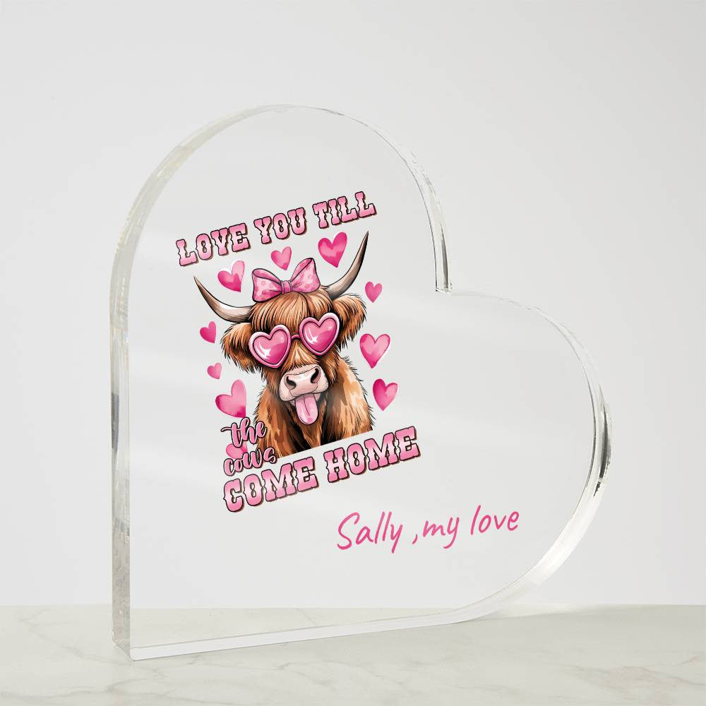 Valentine,anniversarry,special ocassionAcrylic Heart Plaque