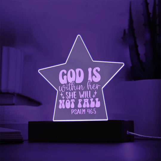 engraved  acrylic star, inspirationl,faith based