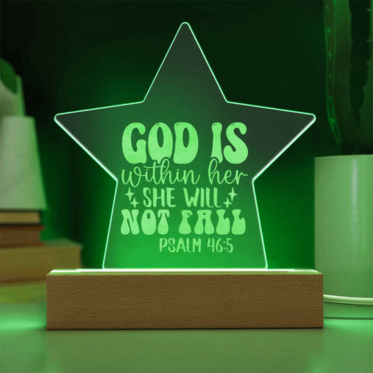 engraved  acrylic star, inspirationl,faith based