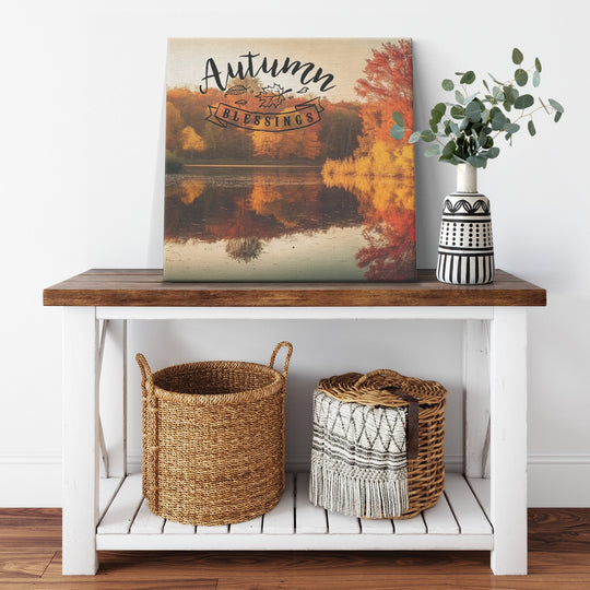 Autumn blessings Canvas teelaunch 8x8 .75