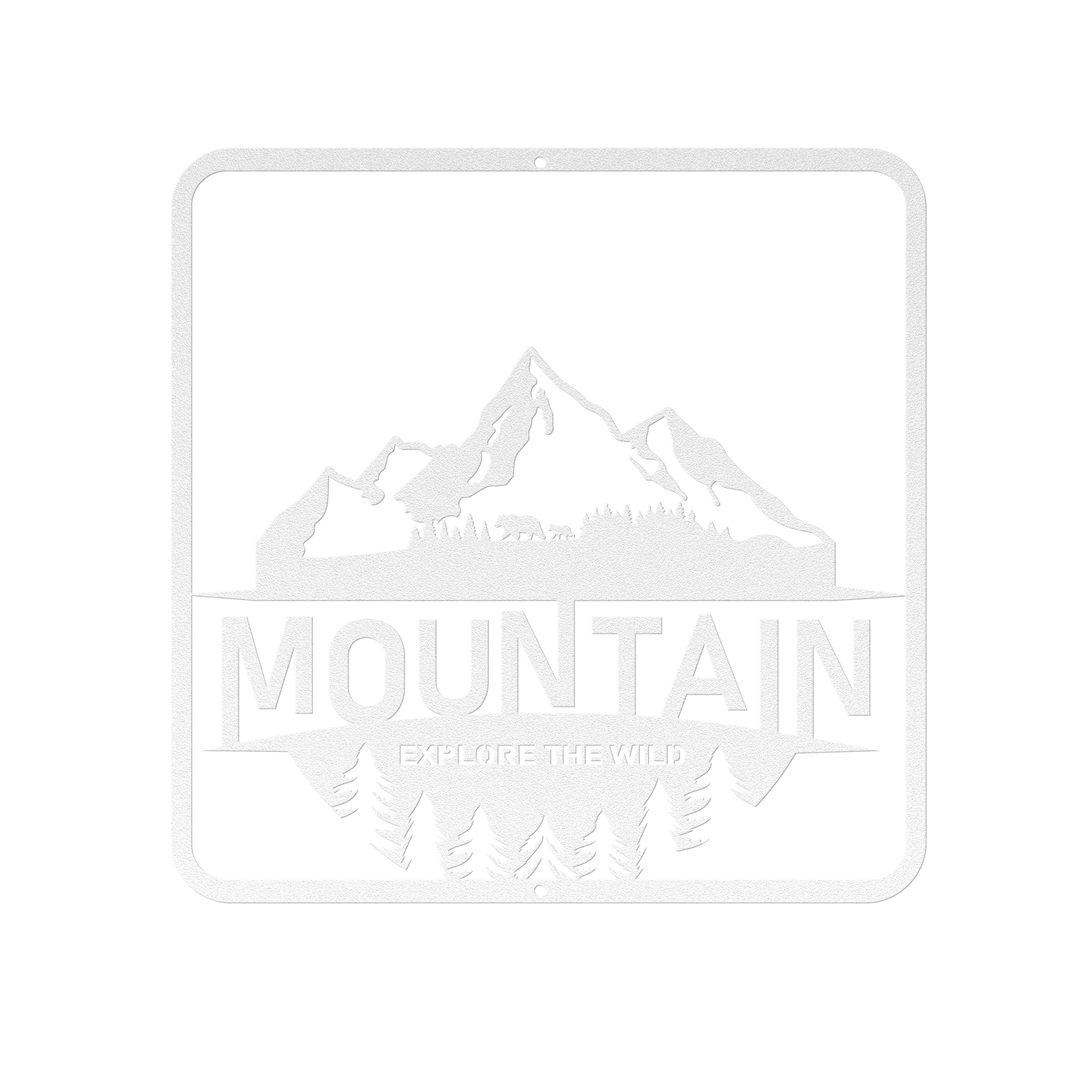 Adventure Metal Signs with a mountain image Wall Art AnywherePOD