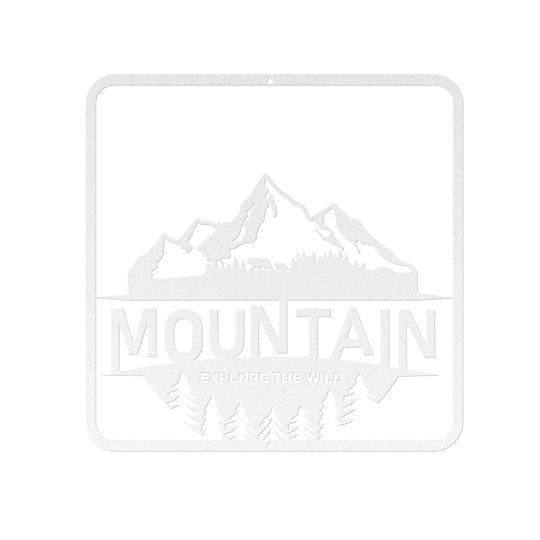 Adventure Metal Signs with a mountain image Wall Art AnywherePOD