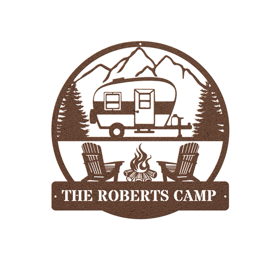 Custom RV Metal Sign - Personalized Camper Decor