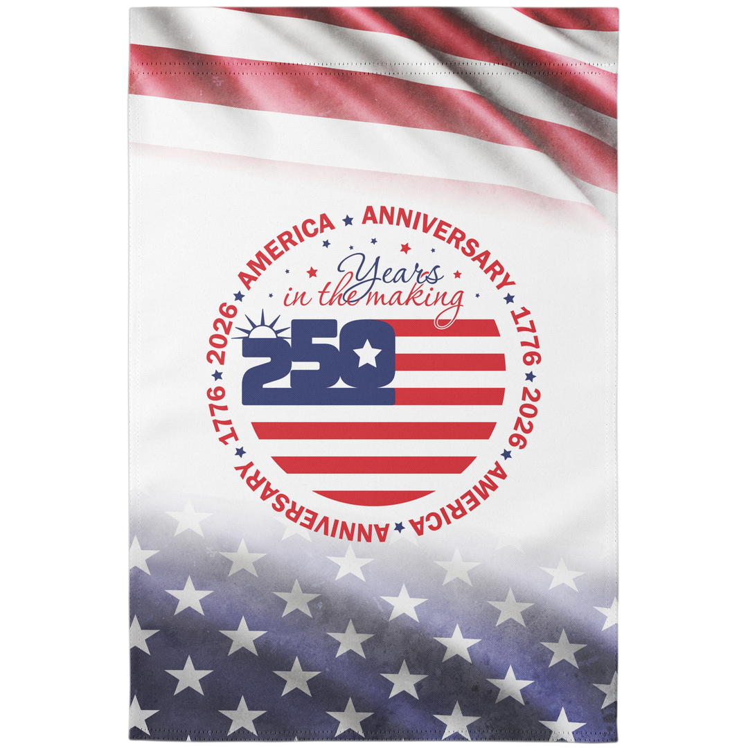 Patriotic Garden Flag - 250th Anniversary American Decor